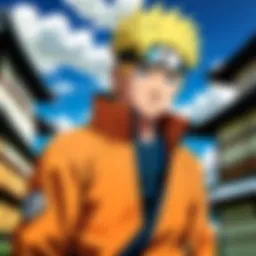 A symbolic representation of the Naruto series highlighting its themes of friendship and perseverance.