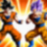 The iconic moment of Goku facing off against Frieza, highlighting the intense battle sequences.