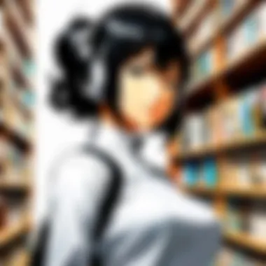 Technology and the Future of Manga A futuristic representation of technology shaping the future of manga.