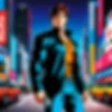 A dynamic scene from City Hunter showcasing the vibrant cityscape