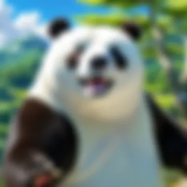 Shirokuma's Playful Demeanor Shirokuma's playful demeanor captured in vibrant animation.