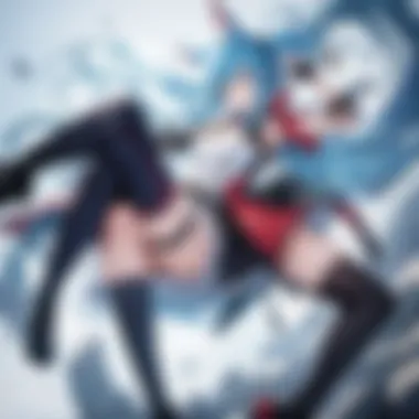 Dynamic Anime Characters Diverse collection of dubbed anime characters in action scenes