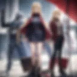 A dramatic scene showcasing the bond between the Elric brothers