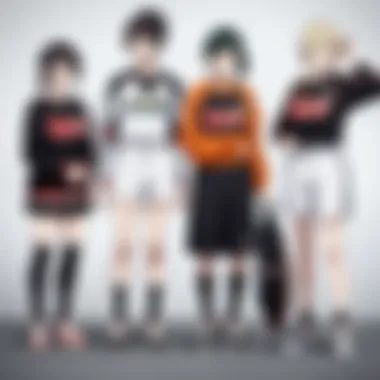 Haikyuu Team Uniforms in Action