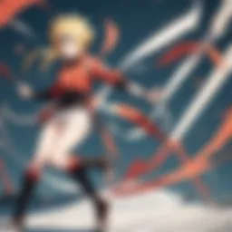 Naruto series logo displayed on a TV screen