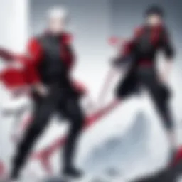 A stylish Uniqlo apparel featuring Jujutsu Kaisen characters