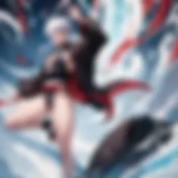 A powerful jujutsu sorcerer engaging in battle