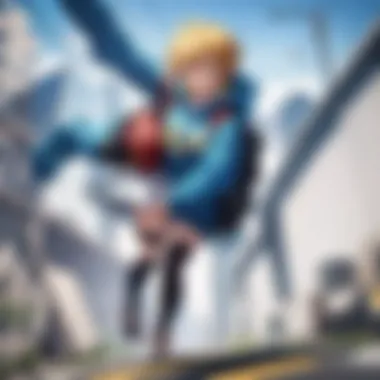 Dynamic Artwork of My Hero Academia Fan Engagement Dynamic digital artwork capturing the essence of fan engagement in the My Hero Academia universe