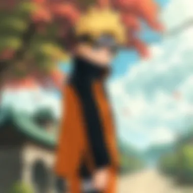 The Vibrant Hidden Leaf Village Visual representation of the Hidden Leaf Village, highlighting its vibrant atmosphere.