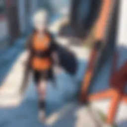 A vibrant scene showcasing Naruto and his friends in the film.