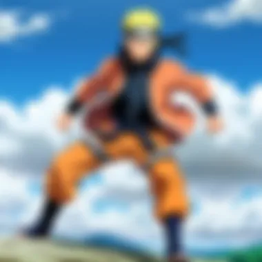 Naruto Uzumaki's determination in the first episode