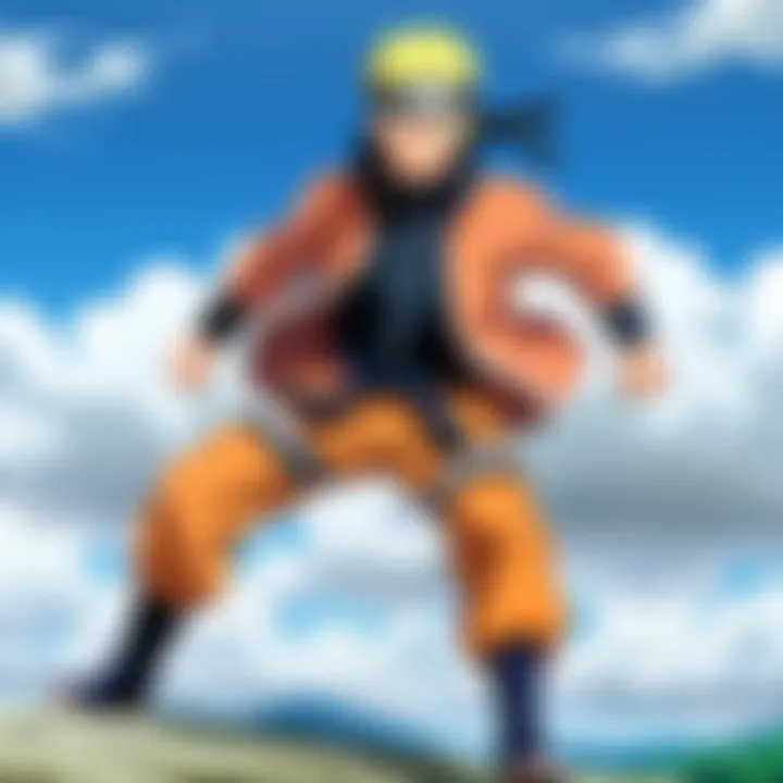 Naruto Uzumaki's determination in the first episode