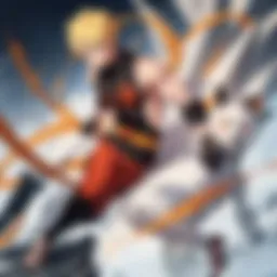 Illustration of Naruto Uzumaki standing tall and determined