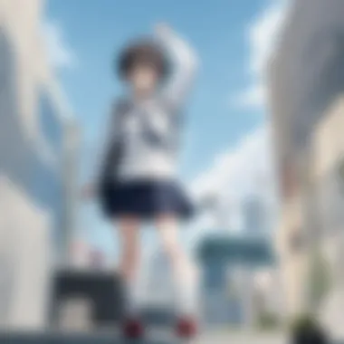 The Essence of Absurdity in Nichijou A vibrant scene showcasing the absurd humor of Nichijou