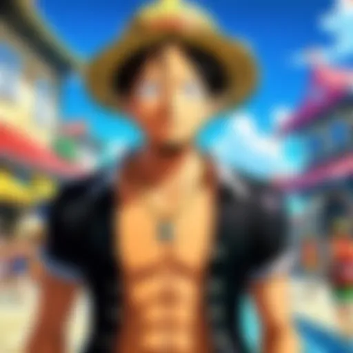 High-definition scene from One Piece showcasing vibrant colors and details