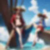 The iconic Straw Hat Pirates in a vibrant scene