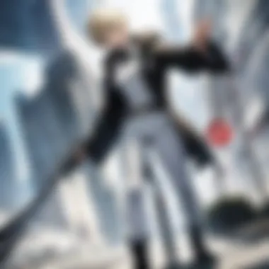 One Punch Man: The Ultimate Showdown Dramatic movie poster featuring the protagonist in action