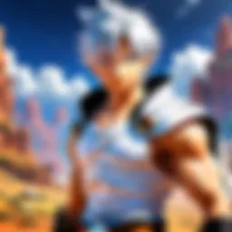 An artistic representation of the main protagonist from Rave Master showcasing his determination.