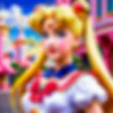 Sailor Moon character in an enchanting pose