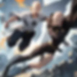 Powerful Hero Saitama in Action