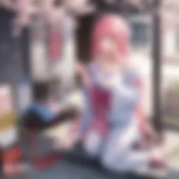 Sakura Blossoms Surrounding OtakuArchive Logo