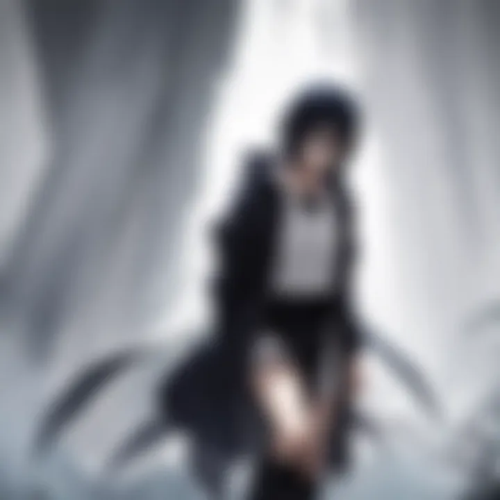 Sasuke Uchiha showcasing his mysterious aura