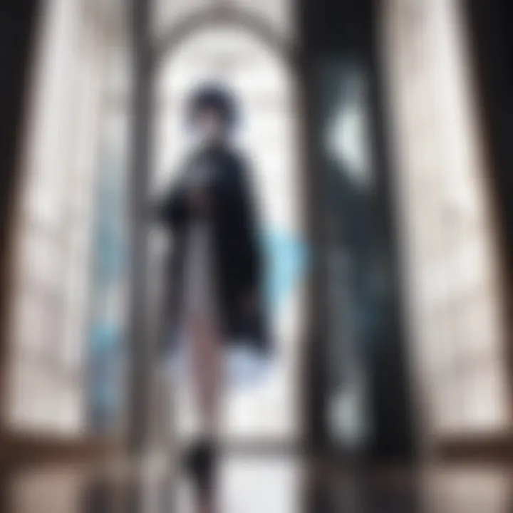 Spectral entity captured in an old vintage mirror