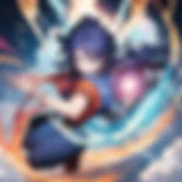Mystical Warrior with Fiery Aura