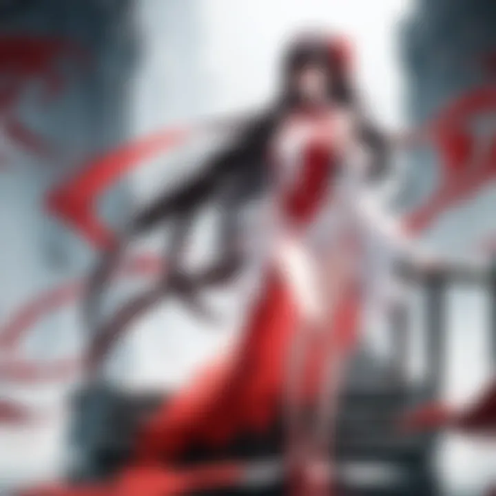 Surrealistic depiction of Kizumonogatari's protagonist