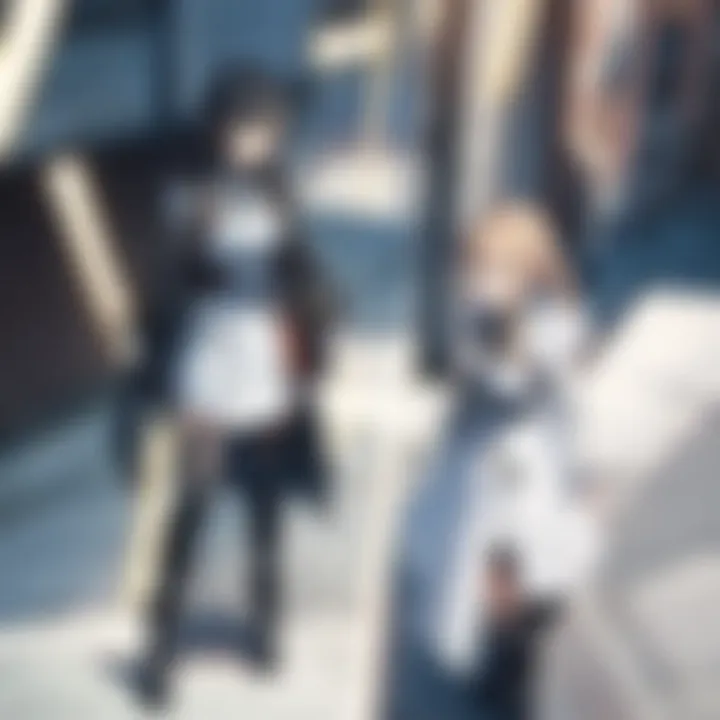 Stunning visual of Kirito and Asuna in a key scene