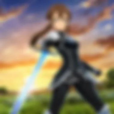 Exploring the Virtual Realm of Sword Art Online A captivating visual representation of the virtual world in Sword Art Online