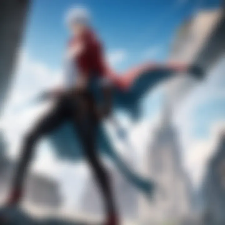 Sword-wielding protagonist in Devil May Cry anime