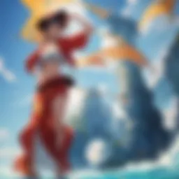 Key characters from One Piece in a pivotal scene