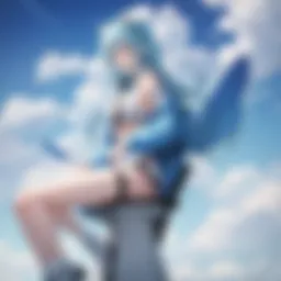 A digital artwork showcasing a vibrant scene from a freezing anime, capturing the essence of its aesthetic allure.