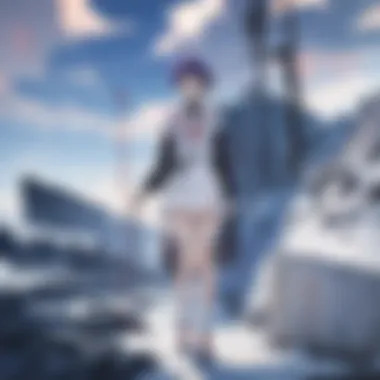 The Emotional Depth of the New Evangelion Landscape A mystical landscape reflecting the emotional depth of the new Evangelion movie.