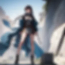 A contemplative figure surveying a vast landscape, embodying the realist hero's strategic mindset.