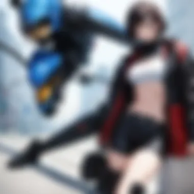 Anime protagonist embarking on a thrilling motorcycle race