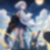 A captivating scene from Tonikawa showcasing the protagonists under a starry sky.