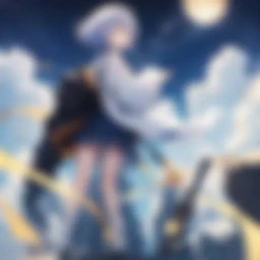 A captivating scene from Tonikawa showcasing the protagonists under a starry sky.