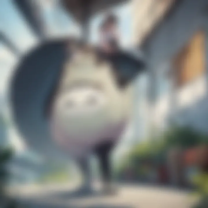 An artistic representation of the Totoro character, highlighting its charm and appeal.