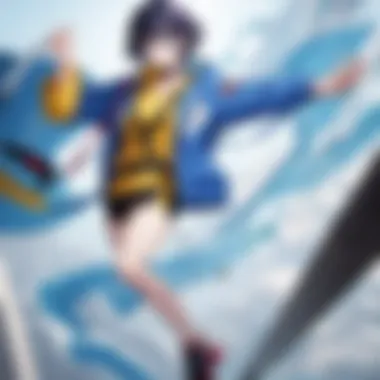 Dynamic Action Scenes in Windbreaker Manhwa Artistic representation of a thrilling bike race scene in Windbreaker Manhwa