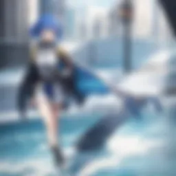 Virtual world landscape in Sword Art Online game