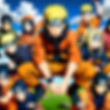 Naruto Watch Party Experience A group of friends enjoying a Naruto watch party