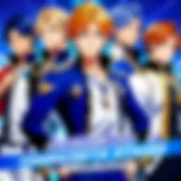 Ensemble Stars promotional poster showcasing main characters