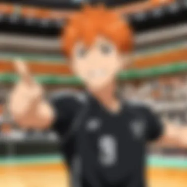 Fans enjoying Haikyuu