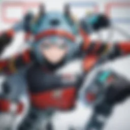 A captivating scene from the Zoids anime showcasing intricate mecha designs
