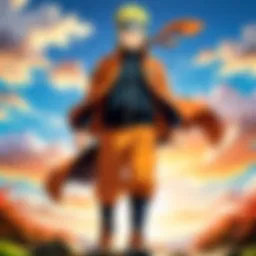 An artistic representation of Naruto reflecting his adventurous spirit