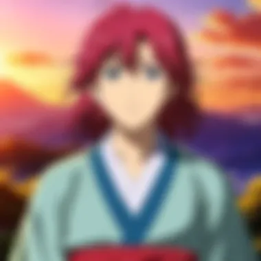 A scene depicting the emotional growth of Yona